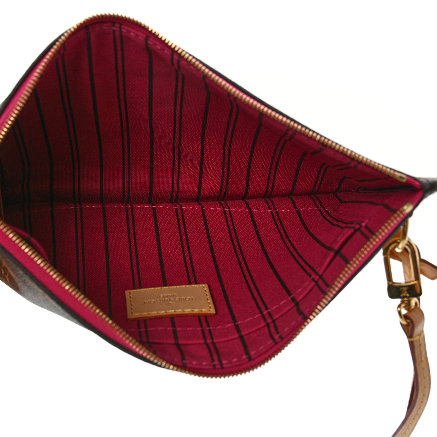 Monogram Neverfull MM GM Pochette Fuchsia