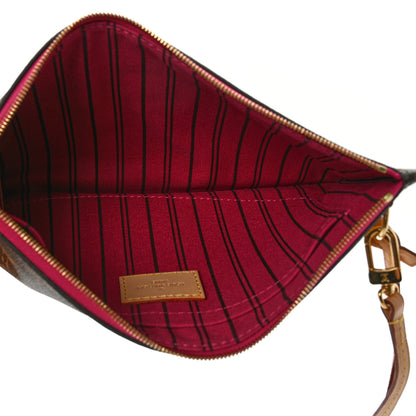 Louis Vuitton Monogram Neverfull MM GM Pochette Fuchsia 7 of 13