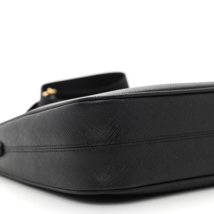 Prada Saffiano Lux Re-Edition 2005 Shoulder Bag Black 10 of 12