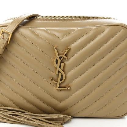 Saint Laurent Calfskin Matelasse Monogram Lou Camera Bag Dusty Grey 10 of 11