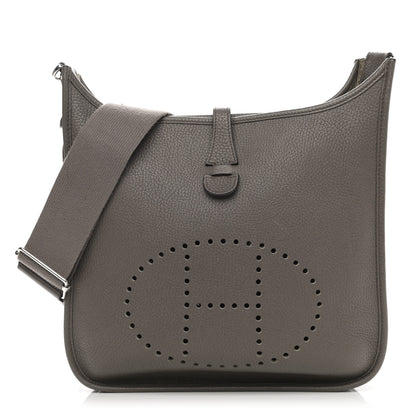 Hermes Taurillon Clemence Evelyne III PM Etain 1 of 10