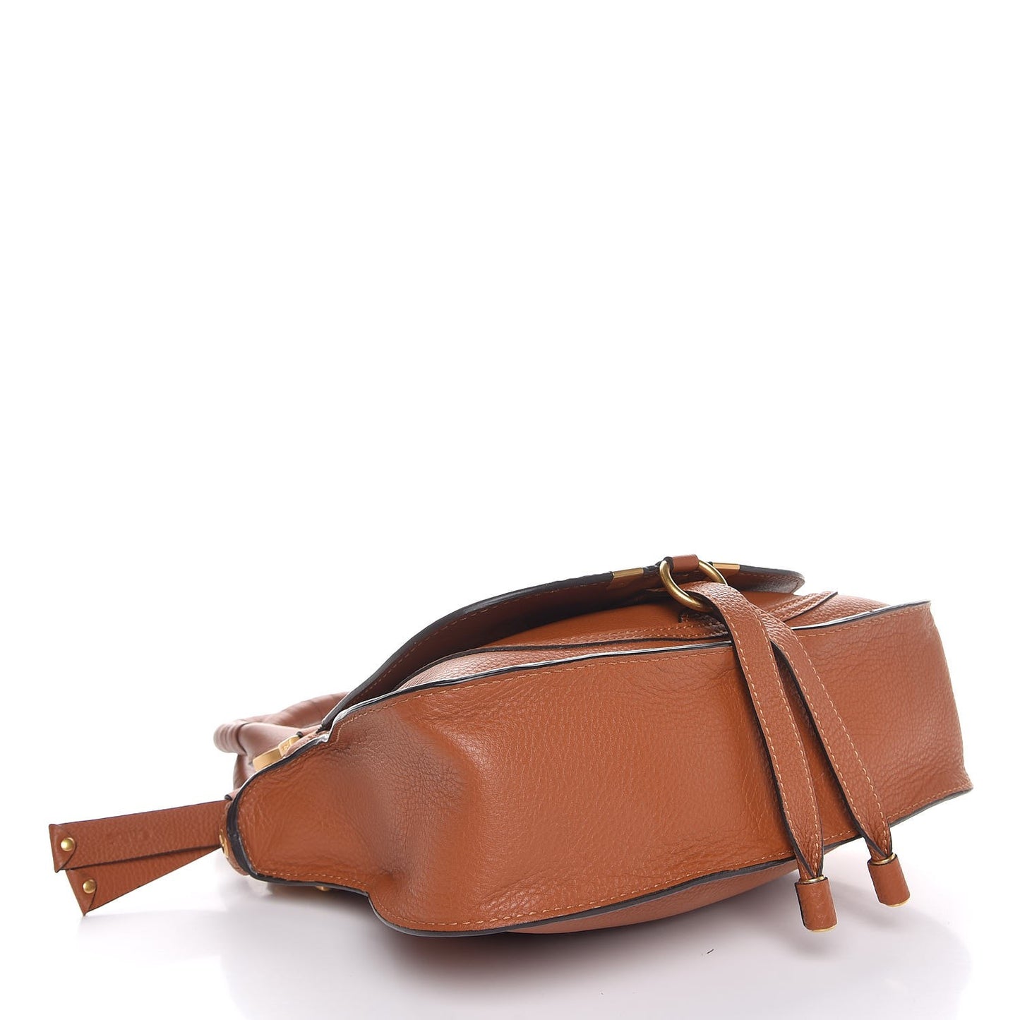 Calfskin Small Marcie Satchel Tan