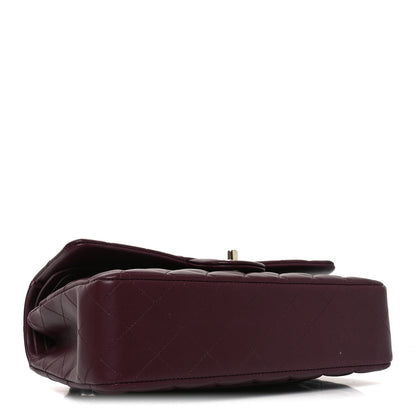 Chanel Lambskin Quilted Medium Double Flap Burgundy 4 of 10