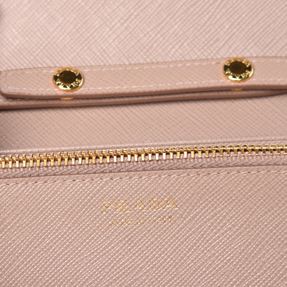 Prada Saffiano Metal Oro Chain Wallet Cammeo 6 of 7