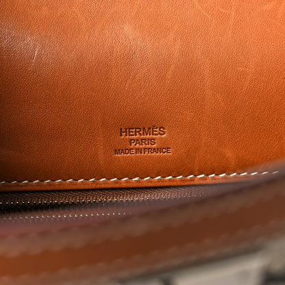 Hermes Natural Barenia Toile De Camp Dechainee Kelly 28 Fauve 6 of 12