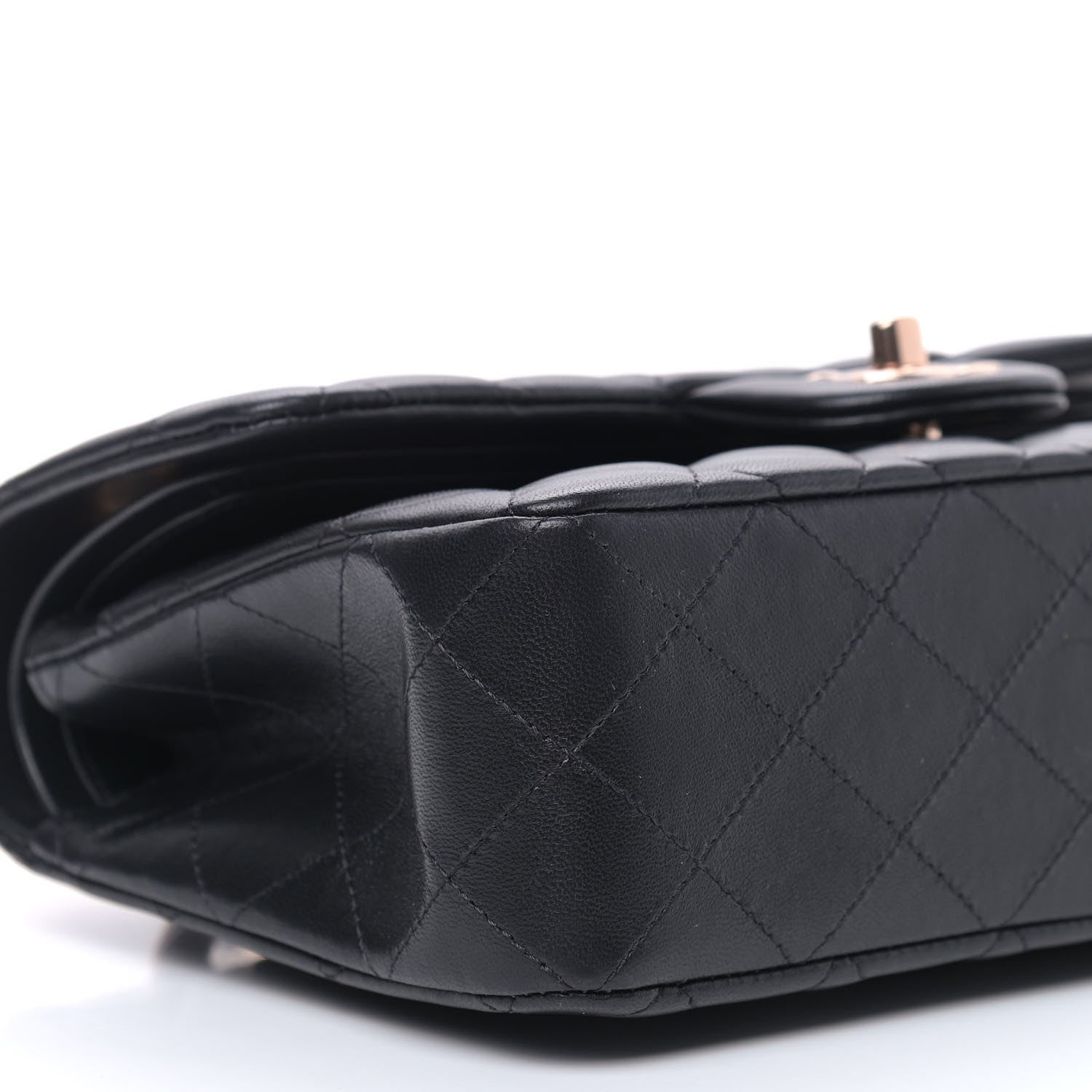 Chanel Lambskin Quilted Small Double Flap Black 8 of 9