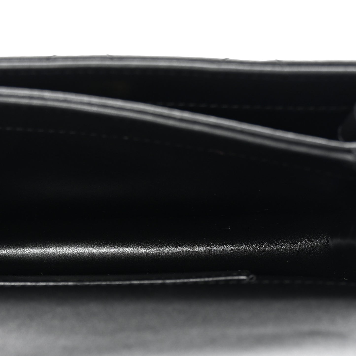 Shiny Calfskin Quilted Mini Metal Top Handle Flap Black
