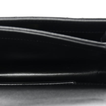 Chanel Shiny Calfskin Quilted Mini Metal Top Handle Flap Black 5 of 10