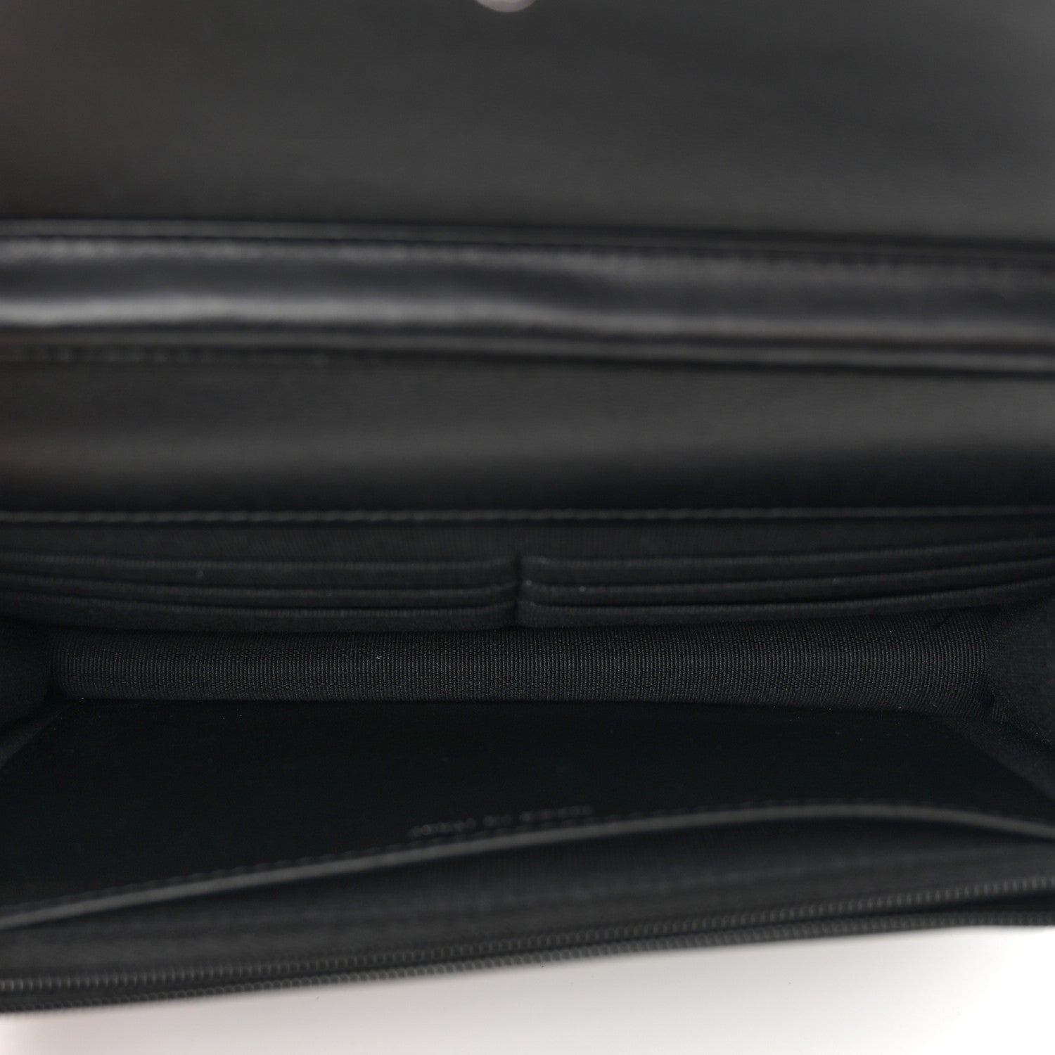 Chanel Lambskin Quilted Wallet On Chain WOC So Black 5 of 12