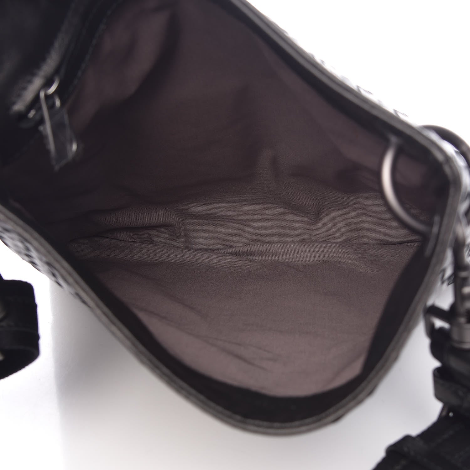 Bottega Veneta Nappa Intrecciato VN Crossbody Messenger Bag Black 5 of 11