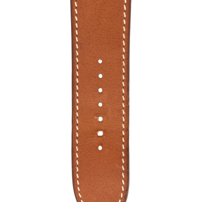 Hermes Barenia 42mm Apple Watch Single Tour Band Fauve 3 of 7