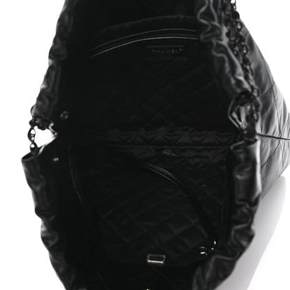 Chanel Shiny Calfskin Quilted Small Chanel 22 So Black 5 of 9