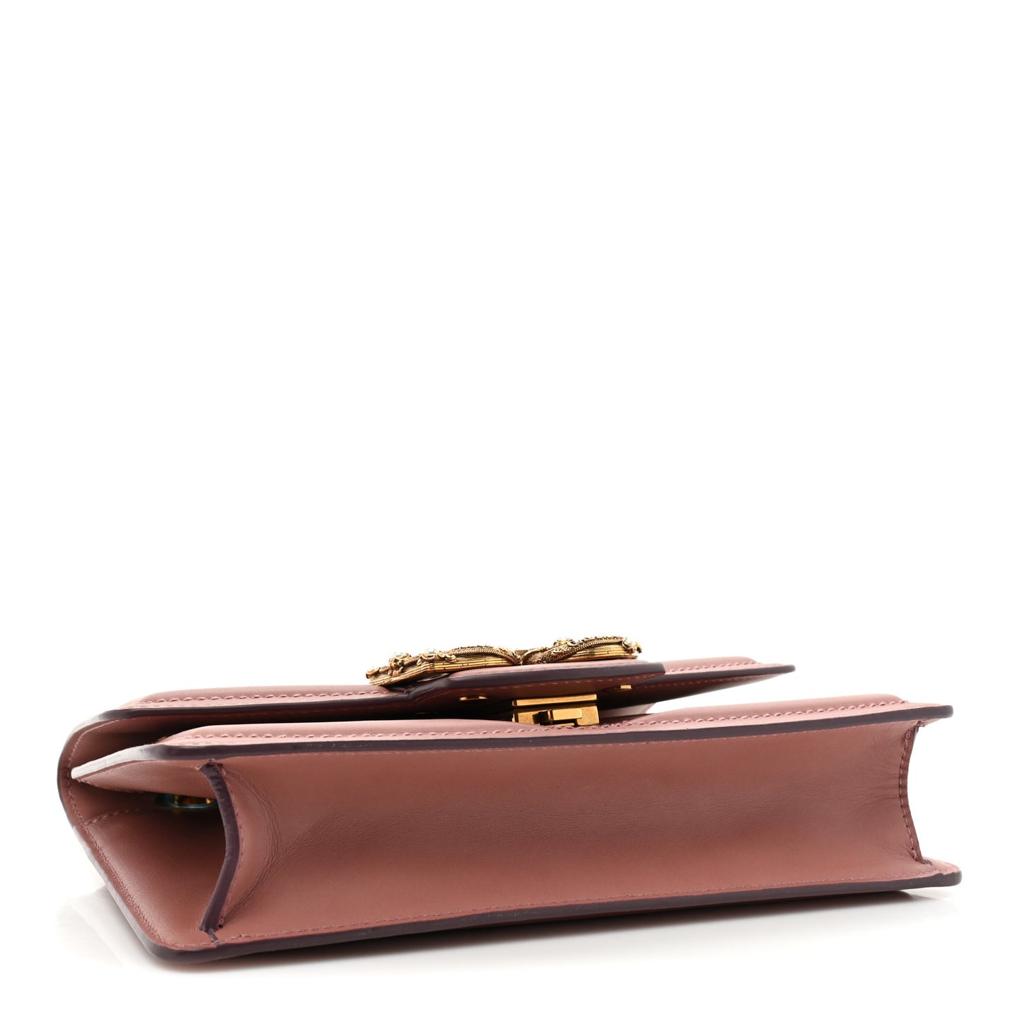 Smooth Calfskin Small DG Amore Envelope Bag Pink