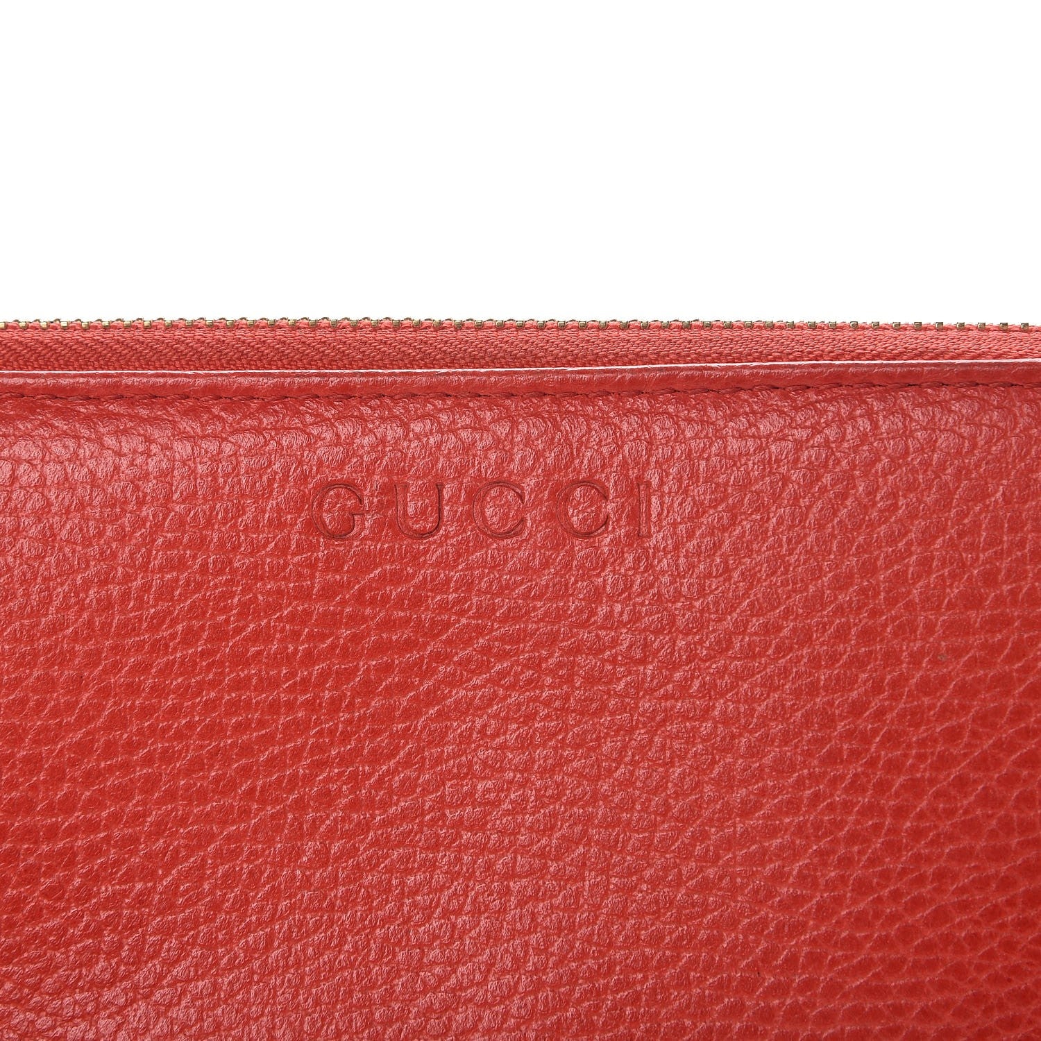 Gucci Pebbled Calfskin Donna Long Wallet Red 21 of 28