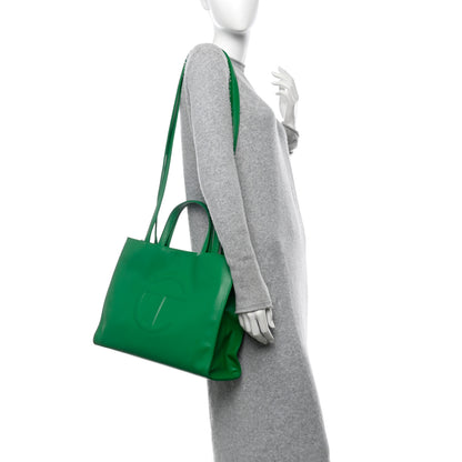 Telfar Vegan Leather Medium Shopping Bag Greenscreen 2 of 10