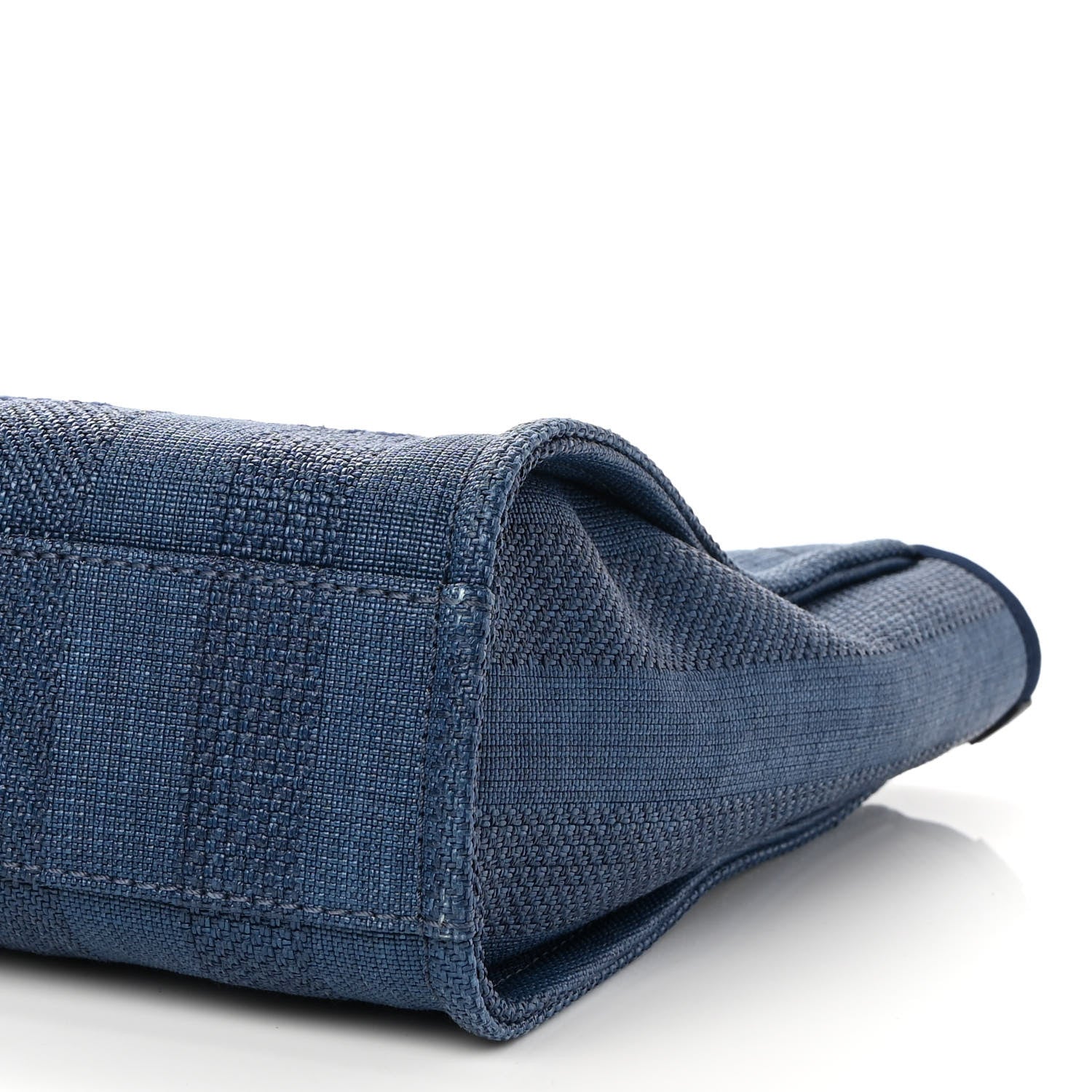 Chanel Mixed Fibers Mini Deauville Tote Navy Blue 9 of 10