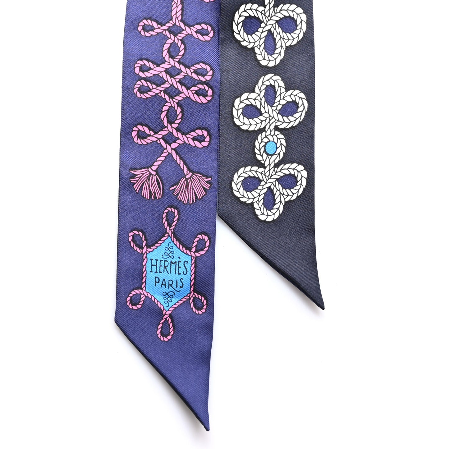 Silk Galons Et Brandebourg Twilly Indigo Rouge Vif Marine