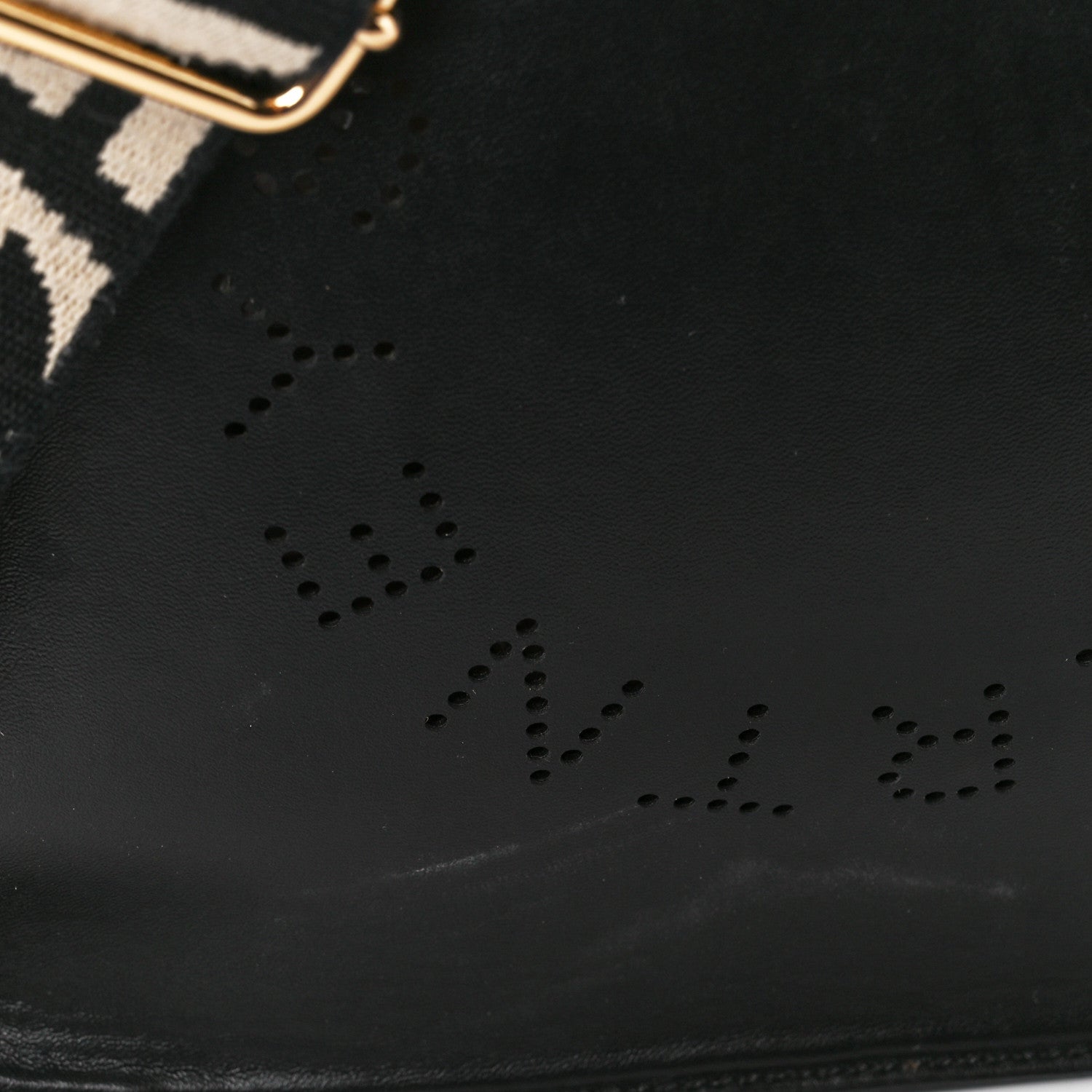 Stella McCartney Eco Alter Nappa Perforated Logo Mini Crossbody Black 12 of 12