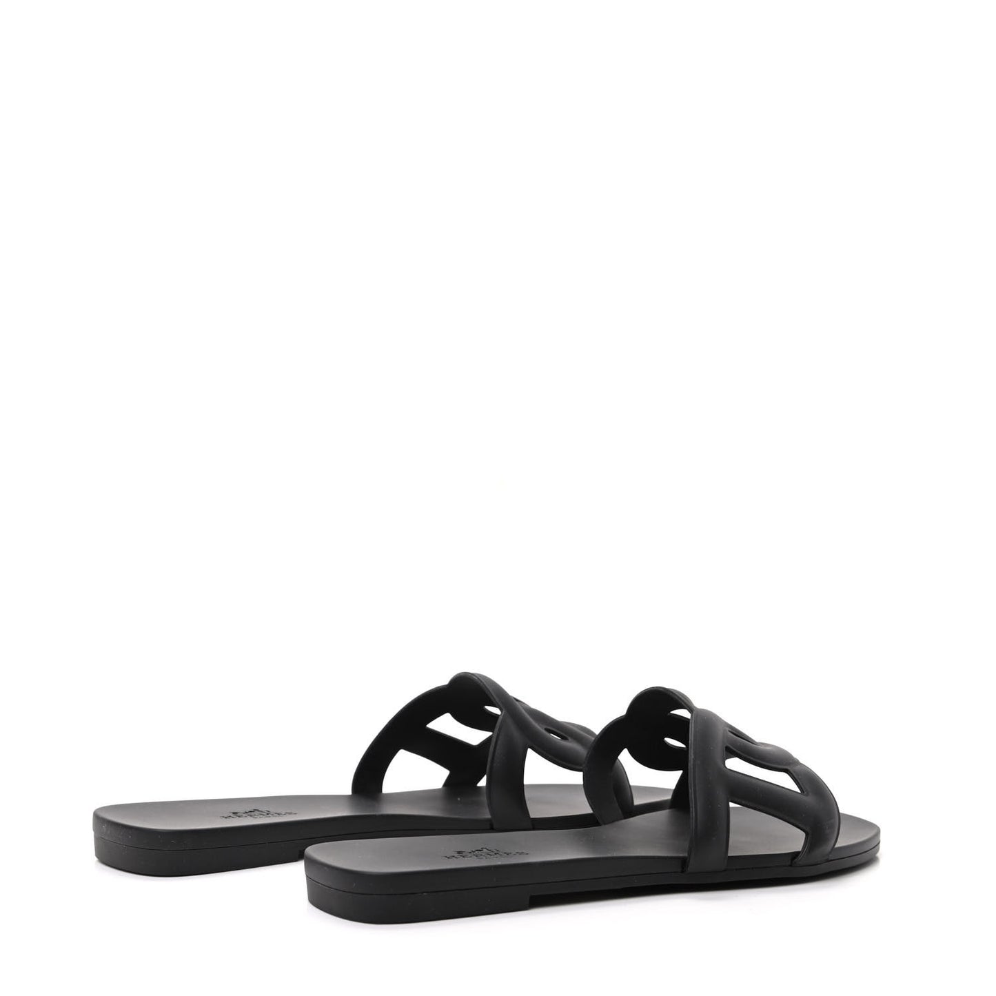 Rubber Aloha Sandals 36 Black