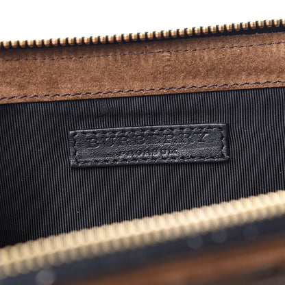 Burberry Nappa Suede Quilted Animal Clutch Brown 7 of 7