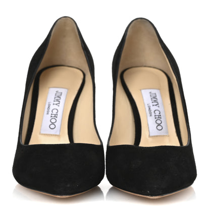 Jimmy Choo Suede Romy 85 Pumps 35.5 Black 3 of 9