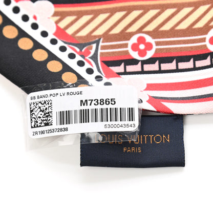 Louis Vuitton Silk Pop Monogram BB Bandeau Rouge 3 of 5