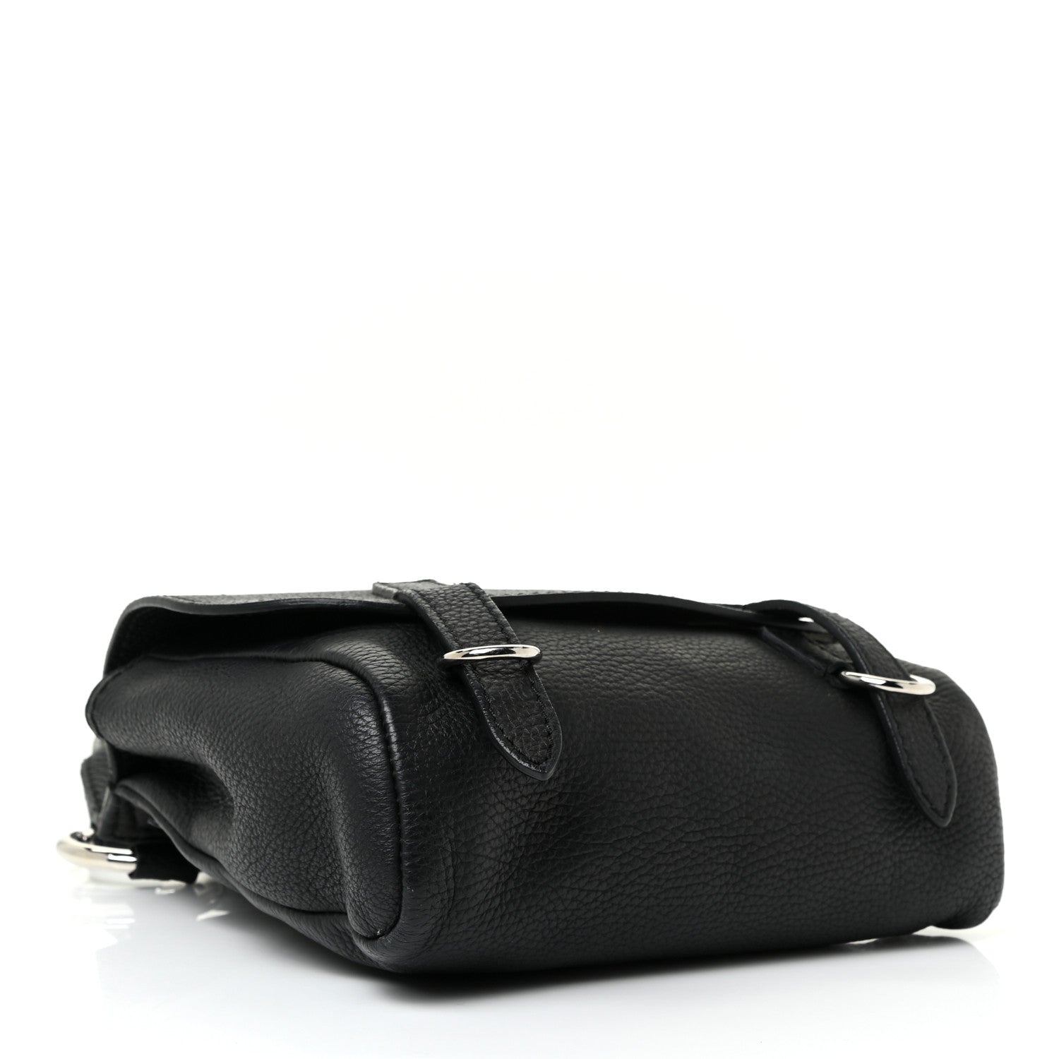 Burberry Soft Grain Calfskin Baby Bridle Saddle Bag Black 4 of 13