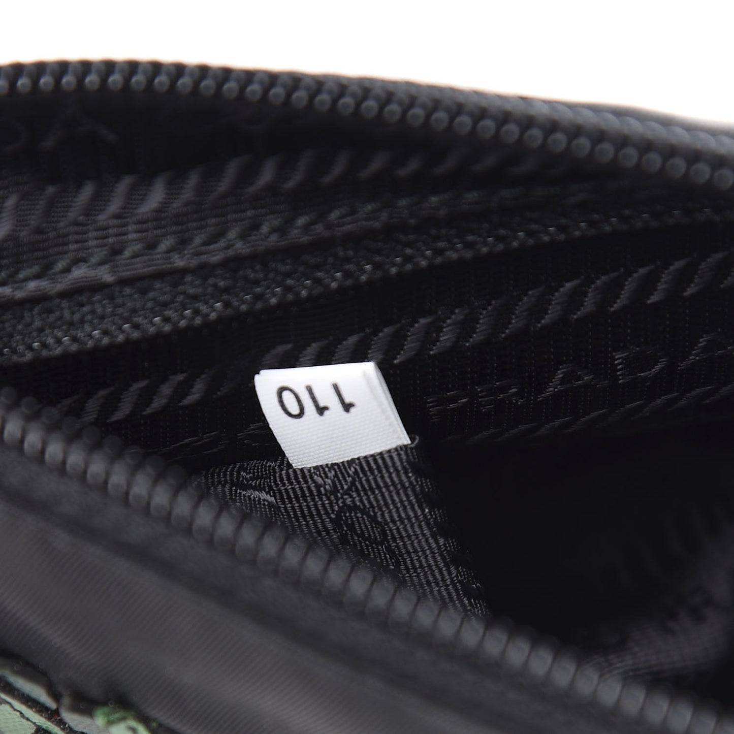 Tessuto Nylon Saffiano Toucan Pochette Bag Black
