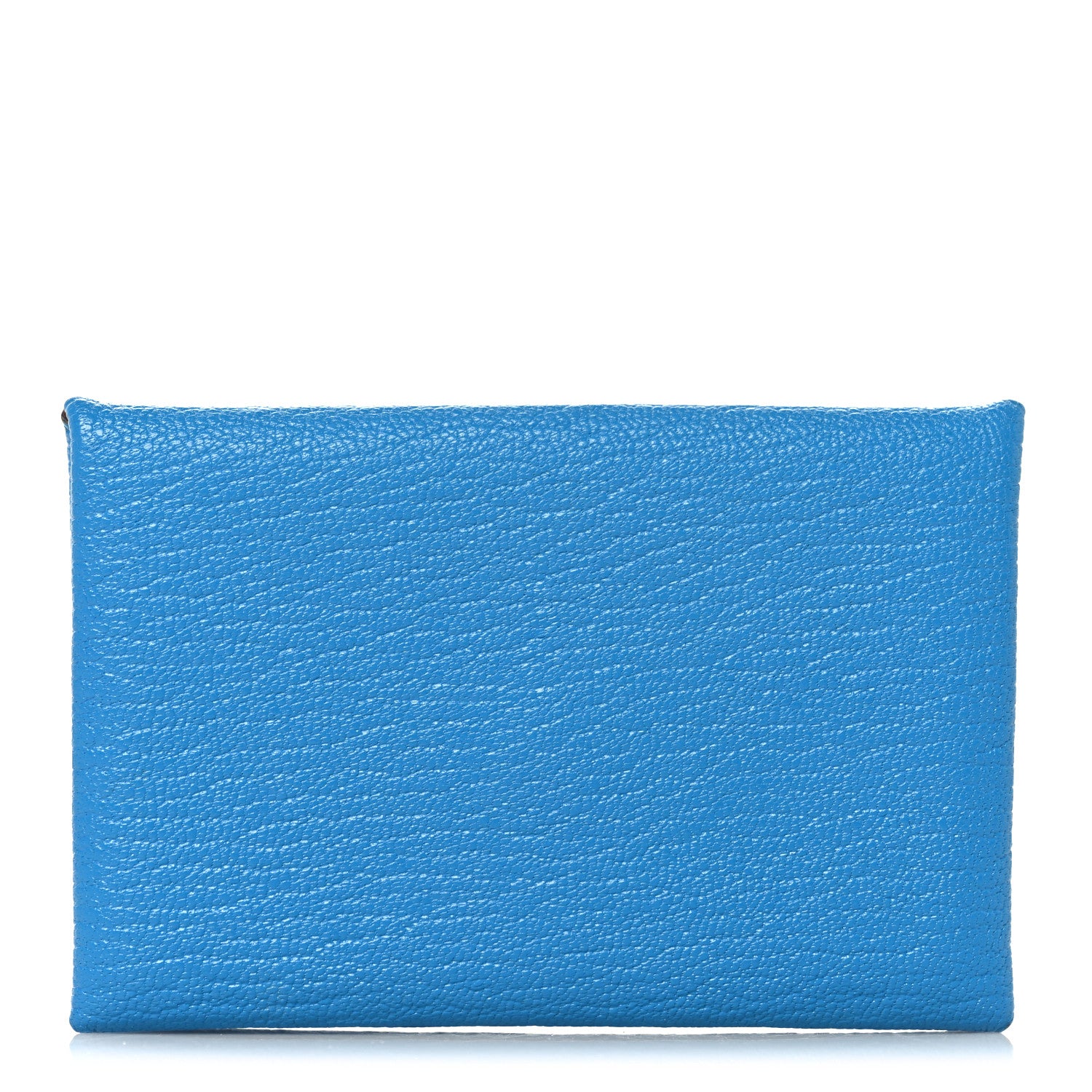 Hermes Chevre Mysore Verso Calvi Card Case Bleu Frida Cuivre 1 of 7