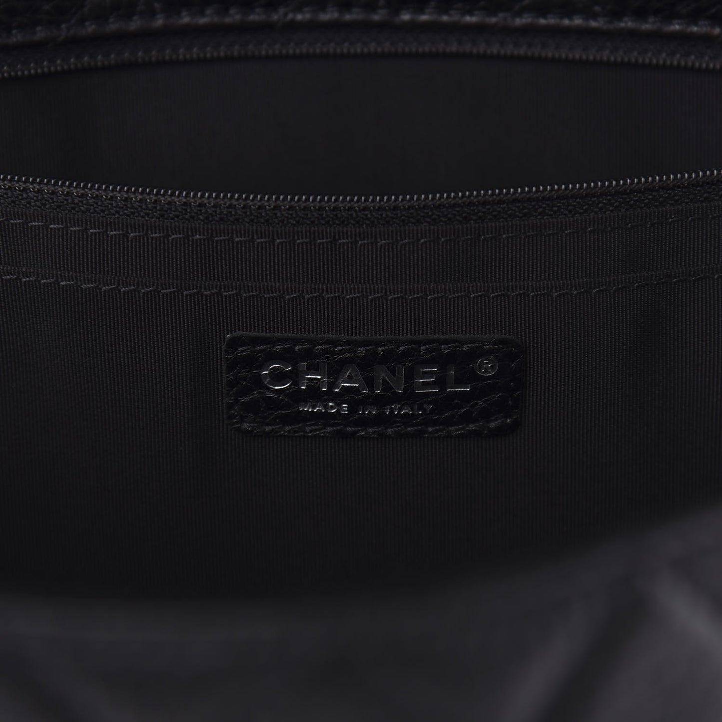 Calfskin Quilted XXL Travel Flap Bag Black
