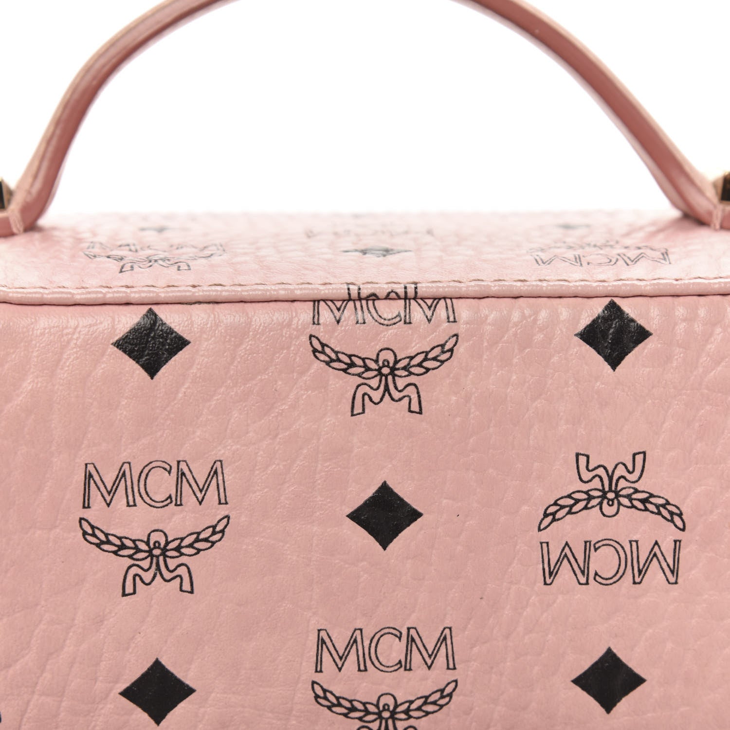 MCM Visetos Vanity Case Soft Pink 9 of 11
