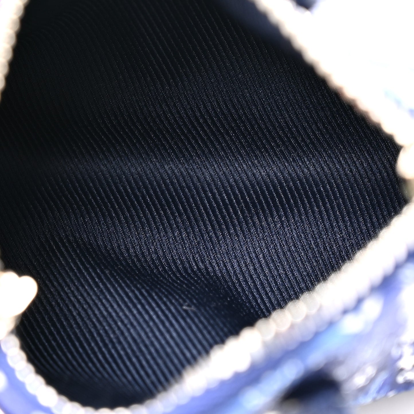 Monogram Bandana Mini Keepall Bag Charm Key Holder Blue
