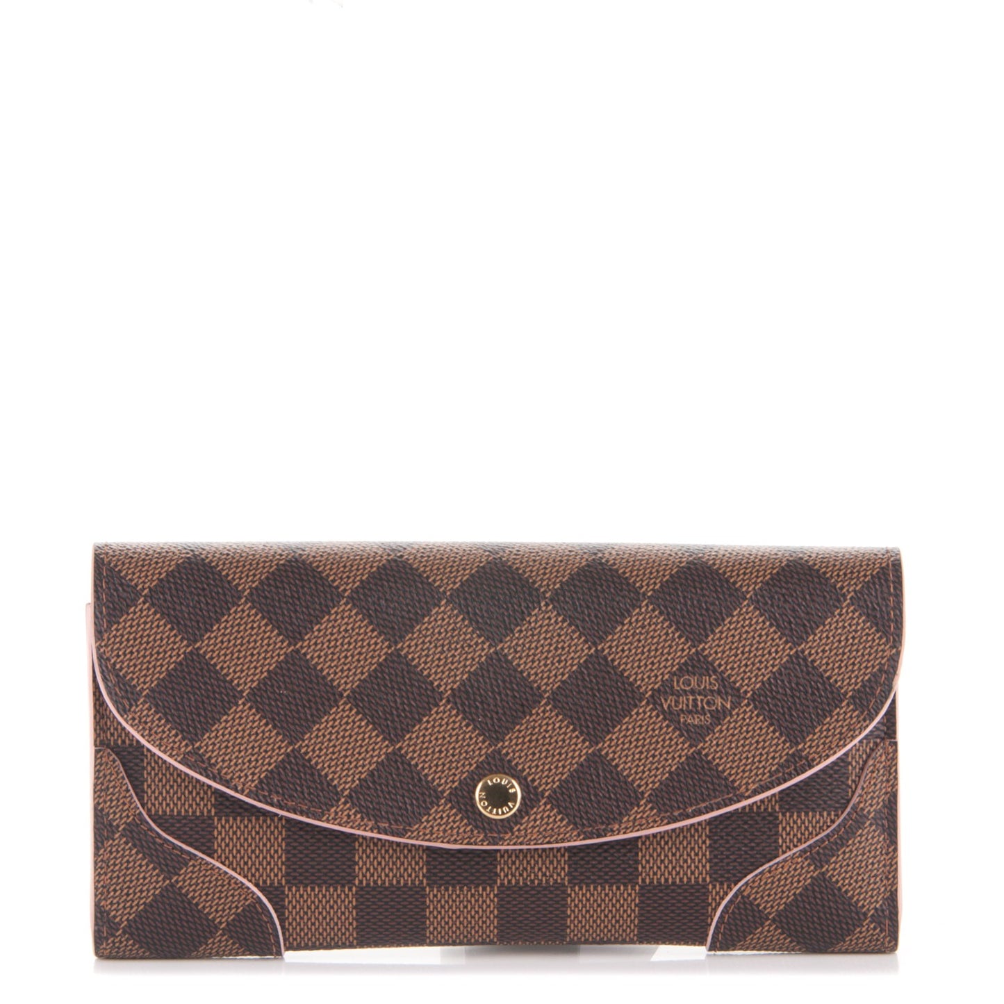 Damier Ebene Caissa Wallet Rose Ballerine