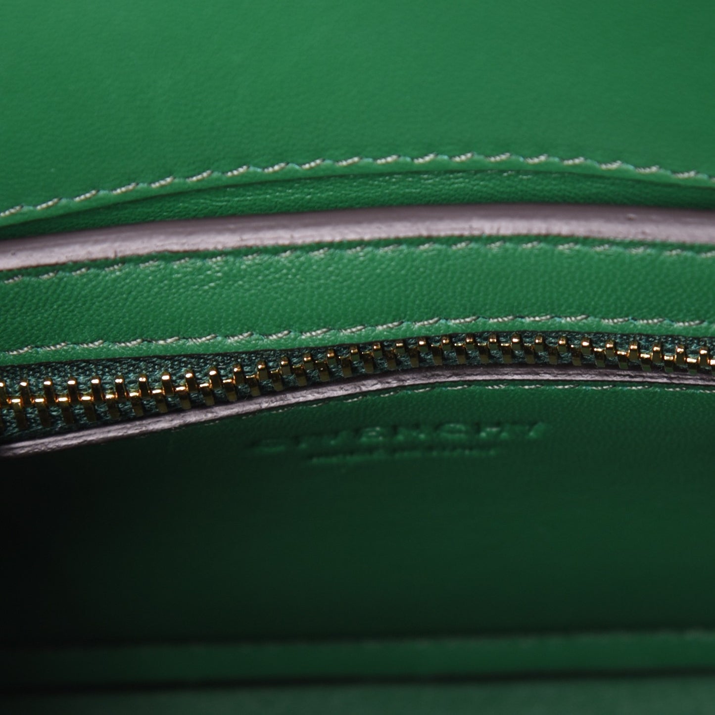 Calfskin Crocodile Embossed Mini Horizon Satchel Green