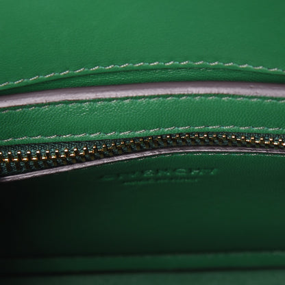 Givenchy Calfskin Crocodile Embossed Mini Horizon Satchel Green 7 of 7