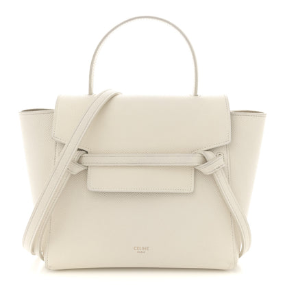 Celine Grained Calfskin Nano Belt Bag Chalk 1 of 12