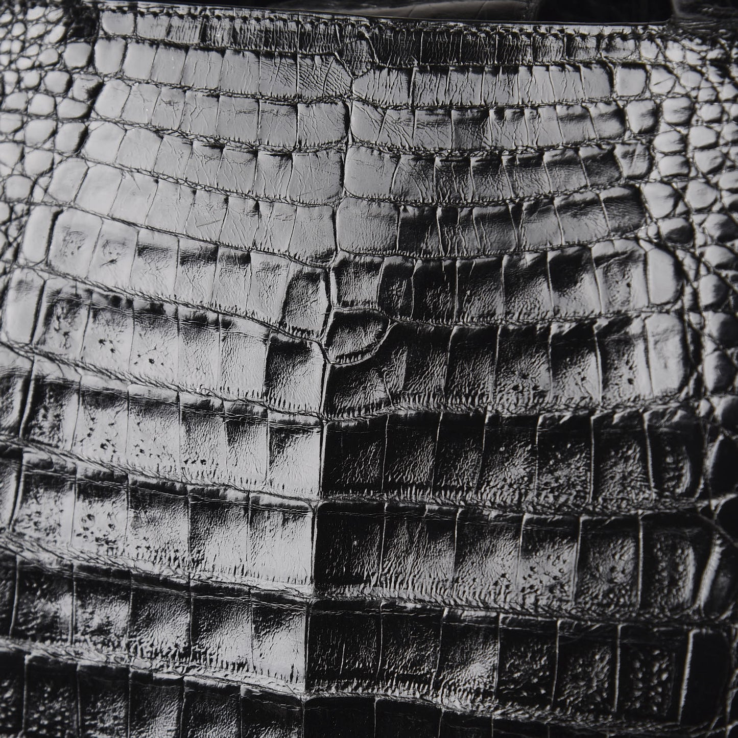 Crocodile Tote Black