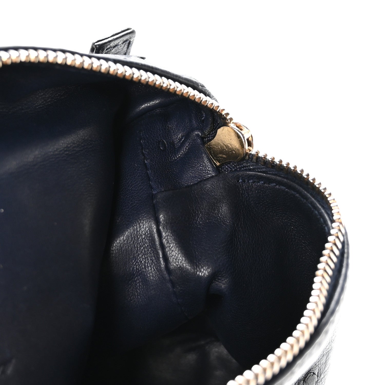 Loro Piana Ostrich L19 Extra Pocket Pouch Blue Navy 7 of 10