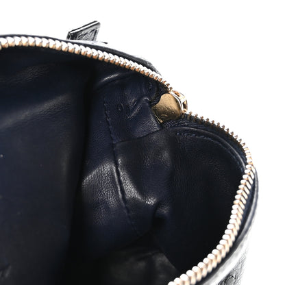 Loro Piana Ostrich L19 Extra Pocket Pouch Blue Navy 7 of 10