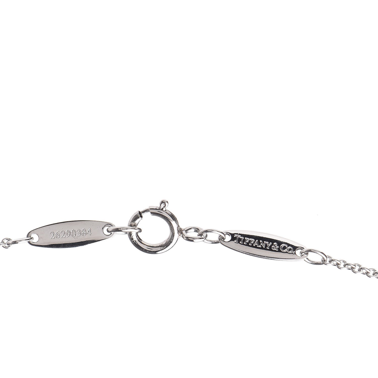 Tiffany Platinum Diamond .27ct Elsa Peretti Diamonds by the Yard Pendant Necklace 5 of 8