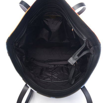 Valentino Garavani Nylon Camouflage Quilted Rockstud Vertical Tote Multicolor 4 of 8