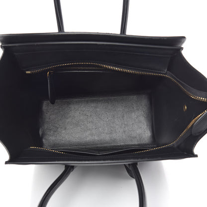 Celine Smooth Calfskin Micro Luggage Black 5 of 13