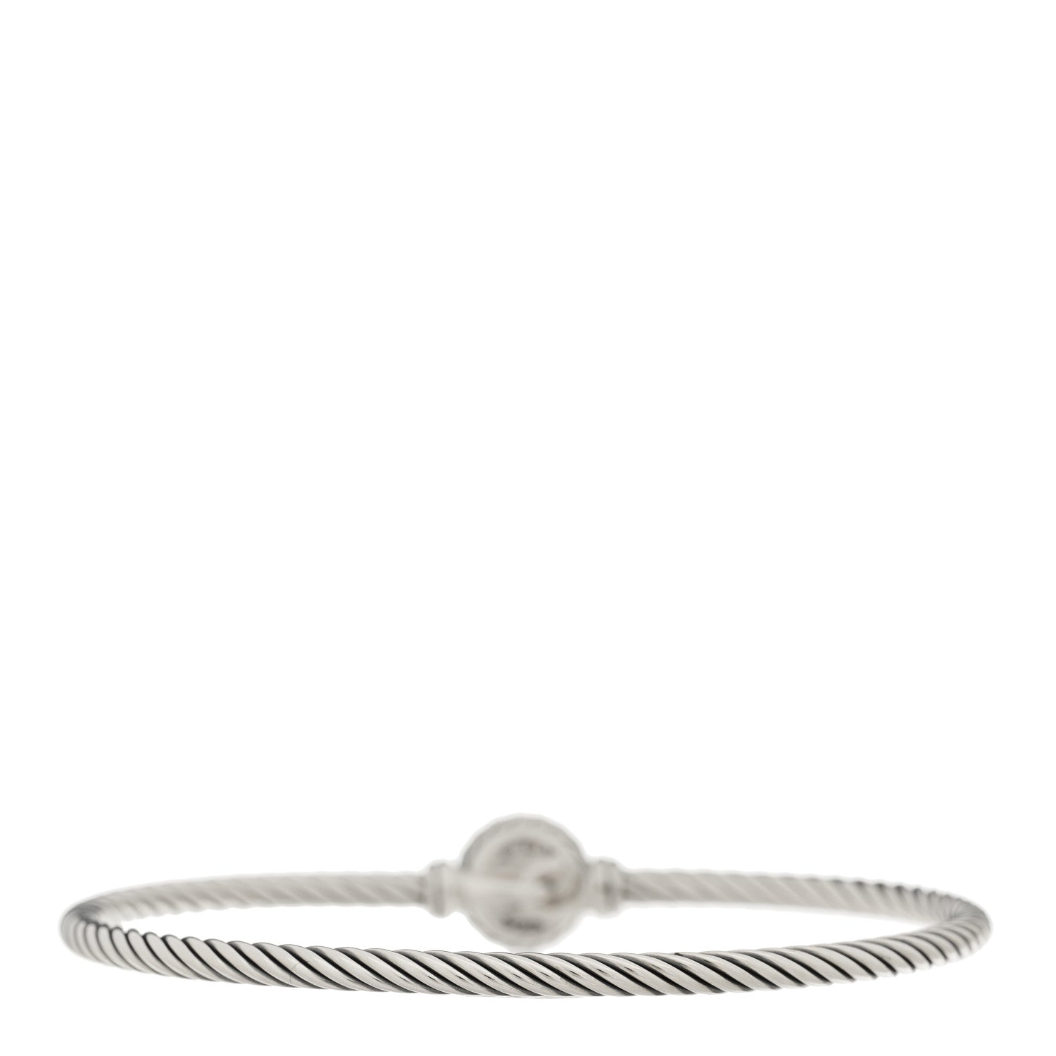 David Yurman Sterling Silver Blue Topaz 3mm Chatelaine Bracelet 2 of 3