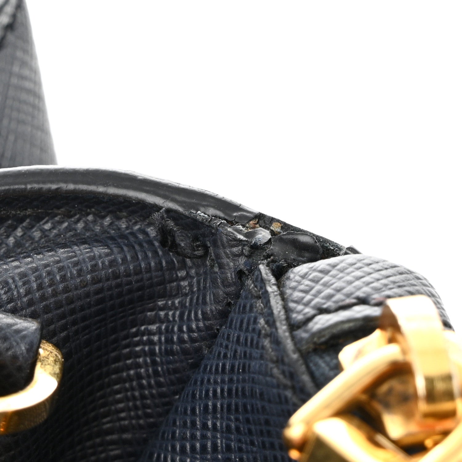 Prada Saffiano Small Galleria Double Zip Tote Baltico 13 of 14