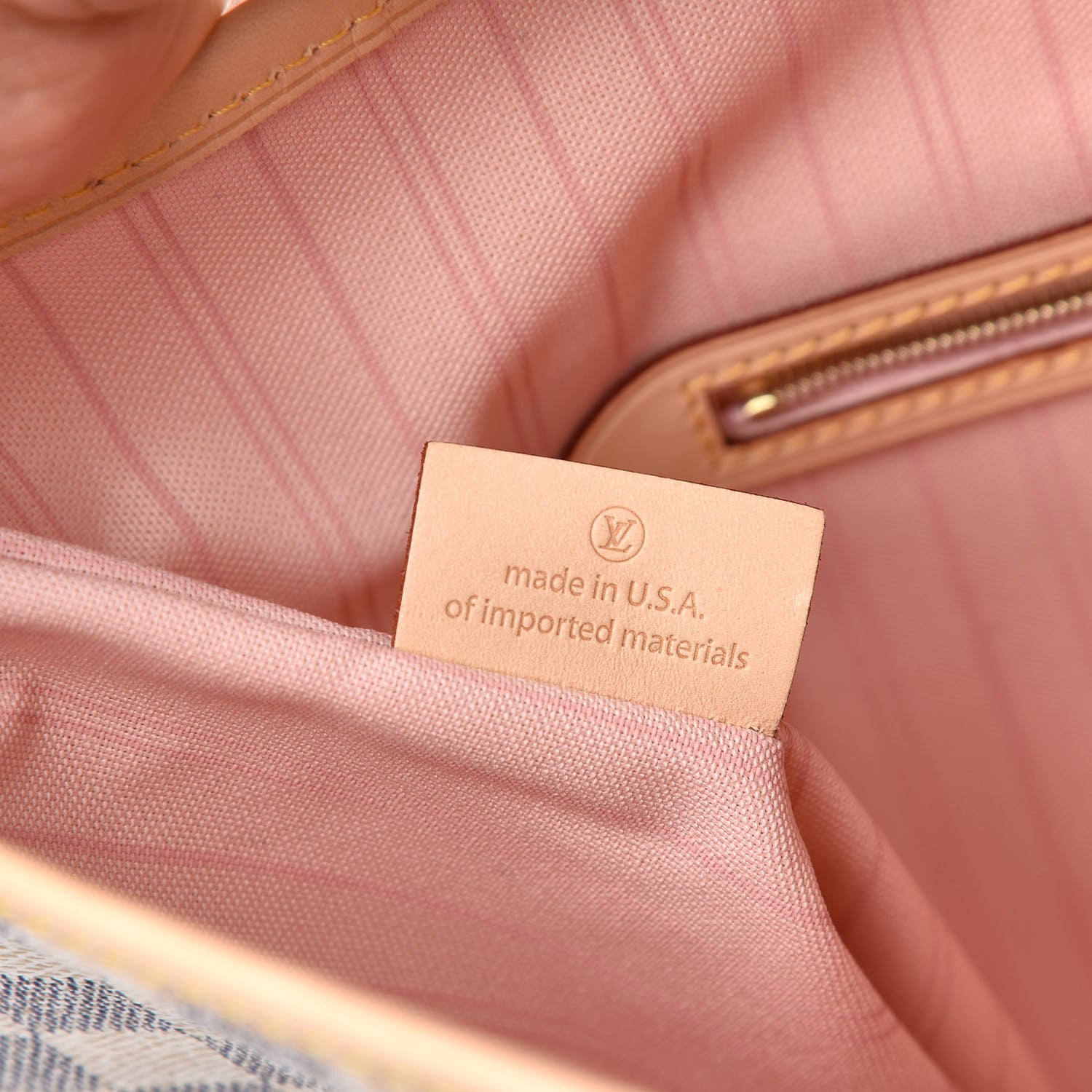 Louis Vuitton Damier Azur Delightful PM Rose Ballerine 7 of 11