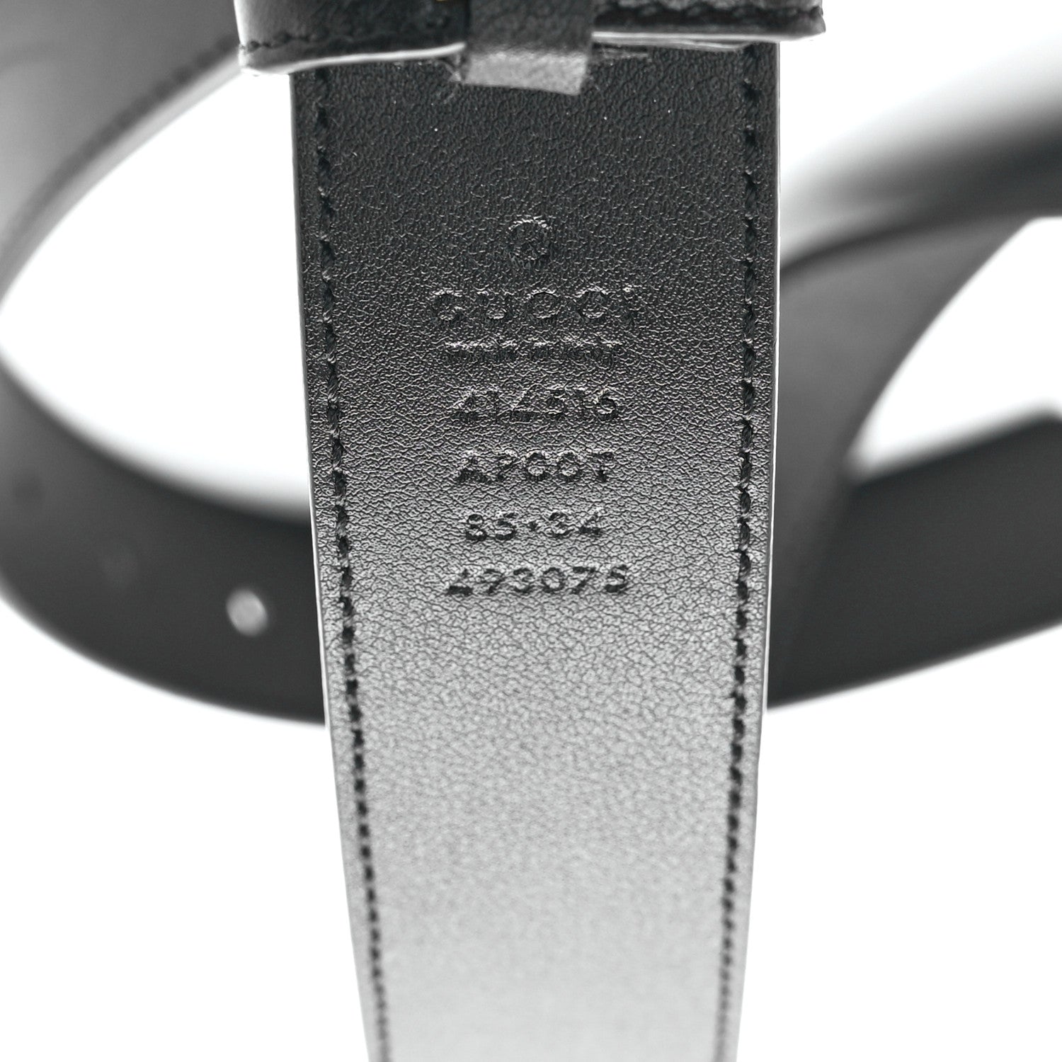 Gucci Calfskin Double G 30mm Belt 85 34 Black 4 of 4