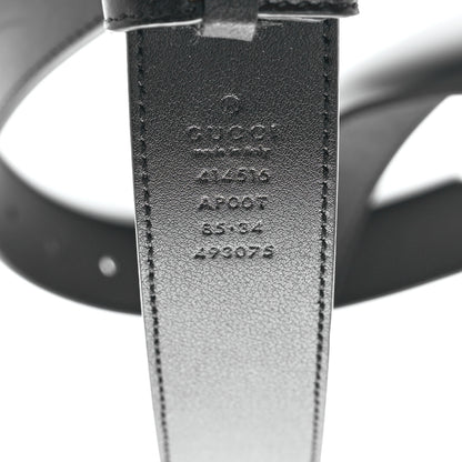 Gucci Calfskin Double G 30mm Belt 85 34 Black 4 of 4