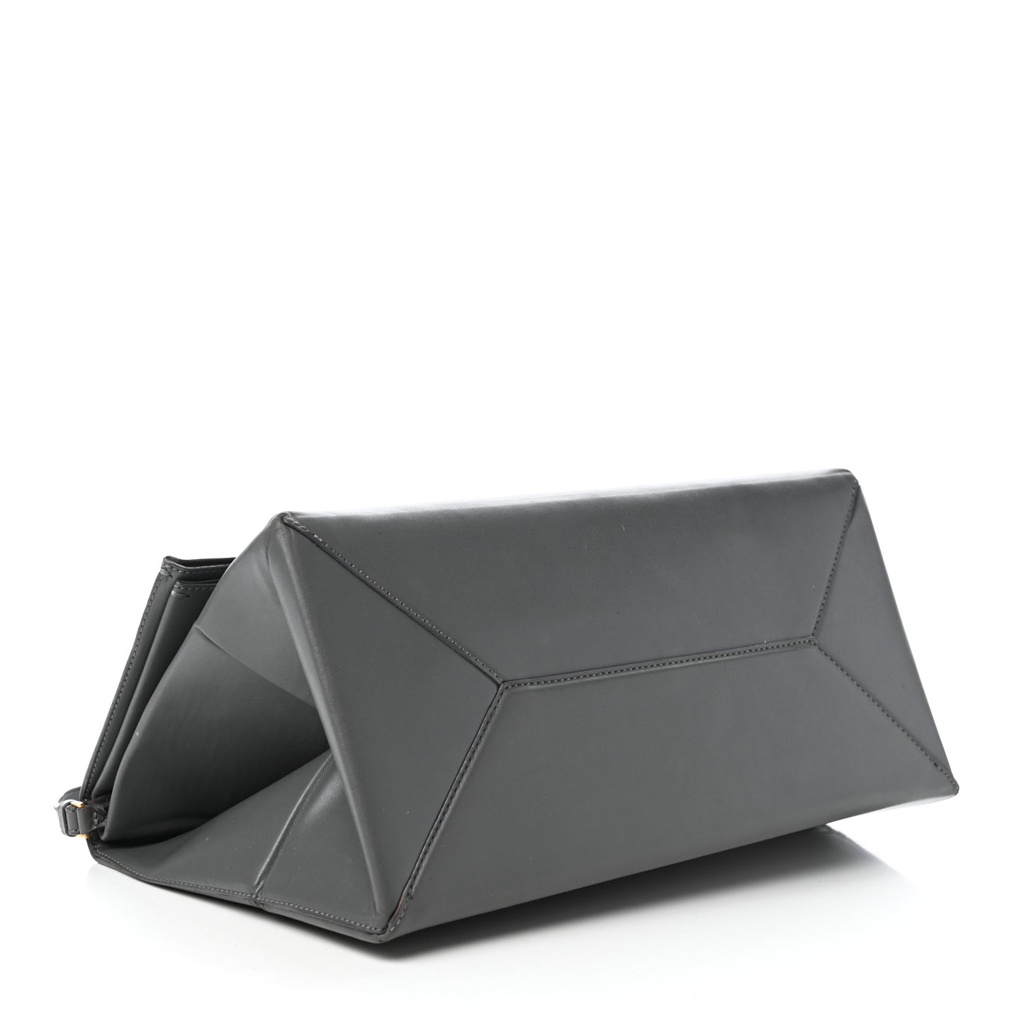 Faux Napa Beckett Shoulder Bag Grey