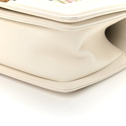 Chanel Calfskin Embroidered Small Boy Flap Ivory 12 of 12