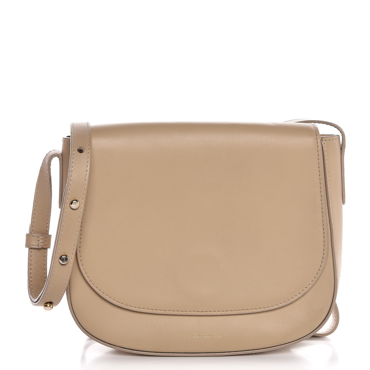 Mansur Gavriel Calfskin Flap Crossbody Bag Beige 1 of 8
